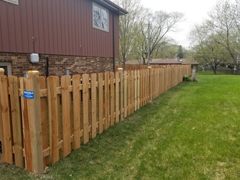 Spindle Picket Wood Fence Styles-residential wood fencing