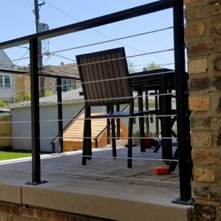 Wrought Iron Balcony Railing Installation Custom Fabrication