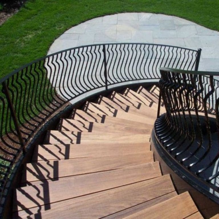 Wrought Iron Balcony Railing Installation Custom Fabrication