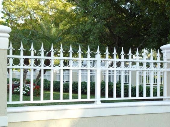 Commercial wrought iron security fence in Chicago