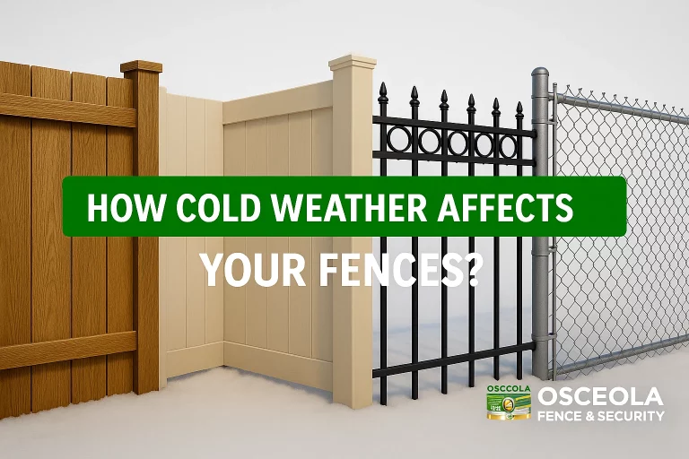 How Cold Weather effects on different types of fence materials