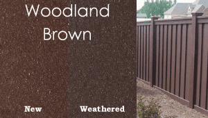brown Composite Fence in Chicago