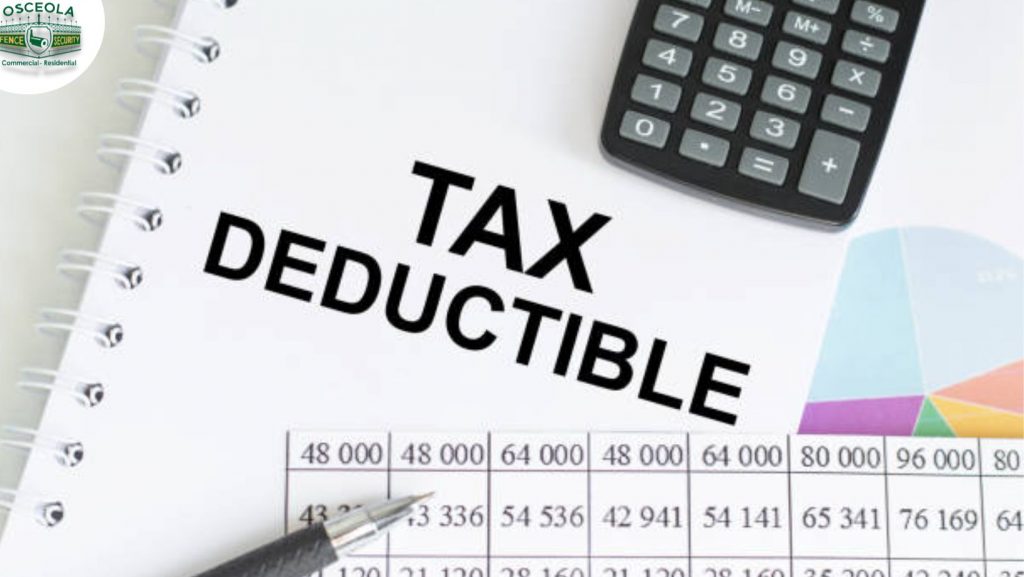 Deduct the cost of a fence - Deductible tax