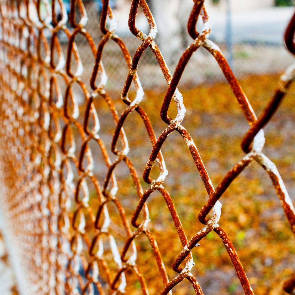 What Are The Maintenance Requirements For A Chain-Link Fence - rust fence