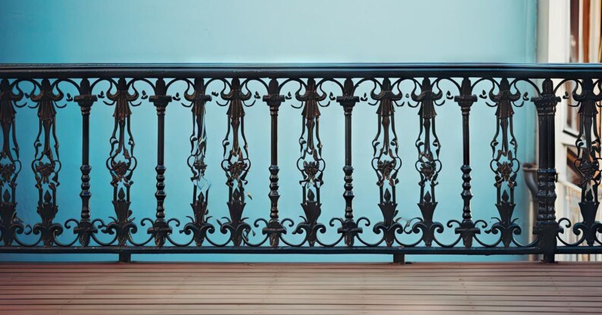 Exquisite Forged Iron Balcony