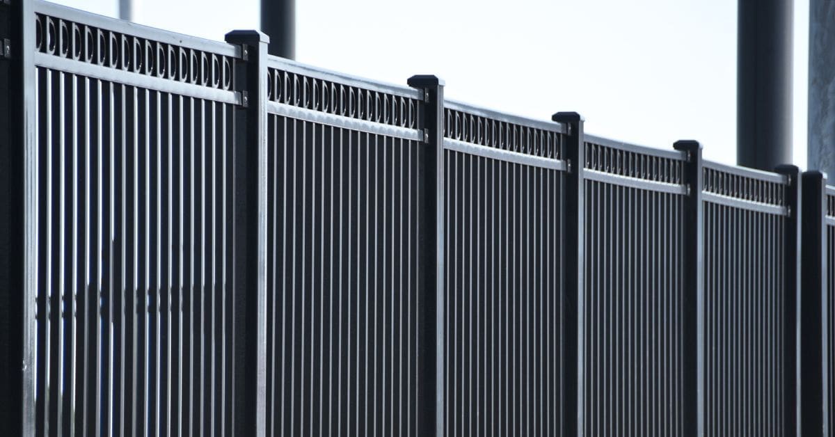 Black steel fence installation in Chicago