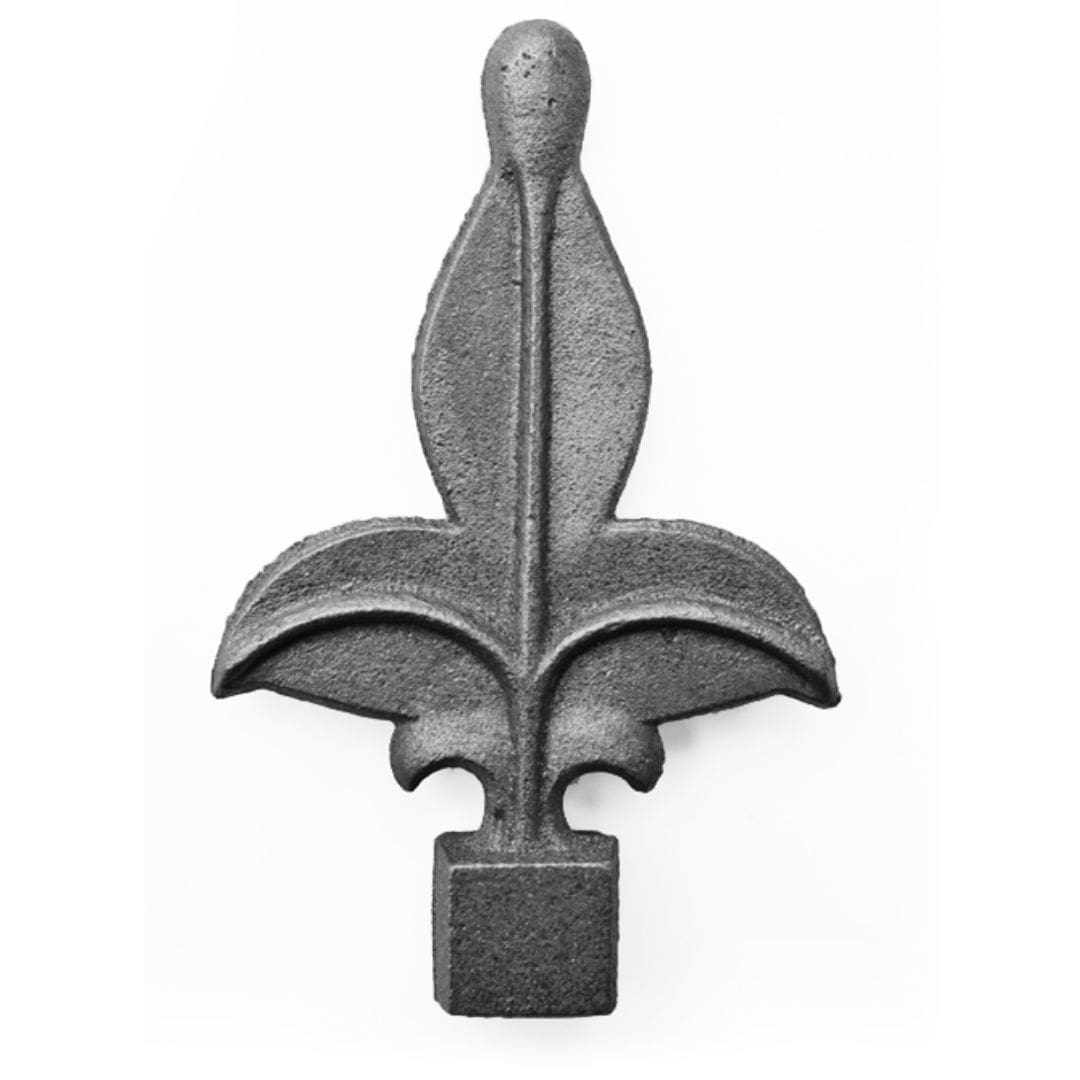 Spear-top picket options for a steel fence
