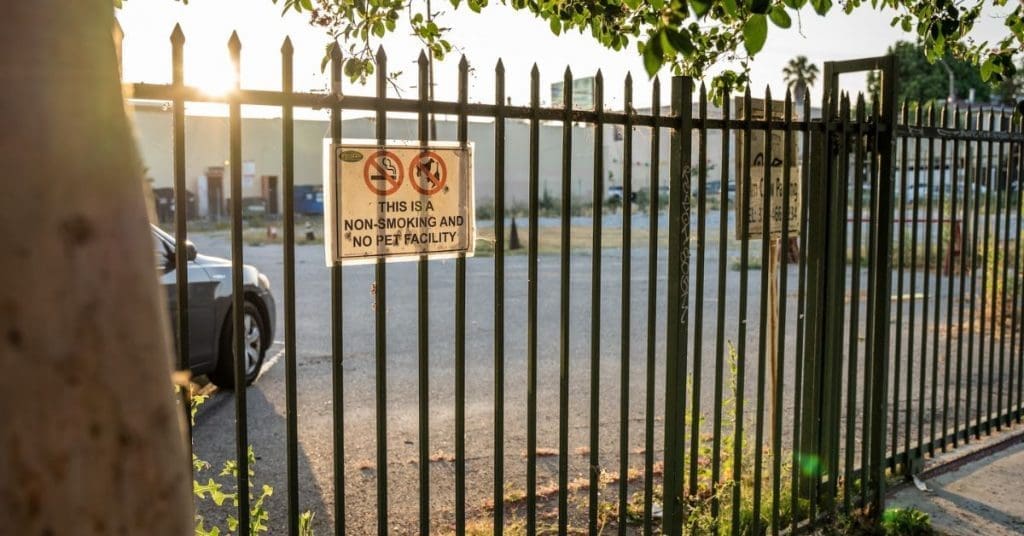 sturdy secure industrial metal fencing