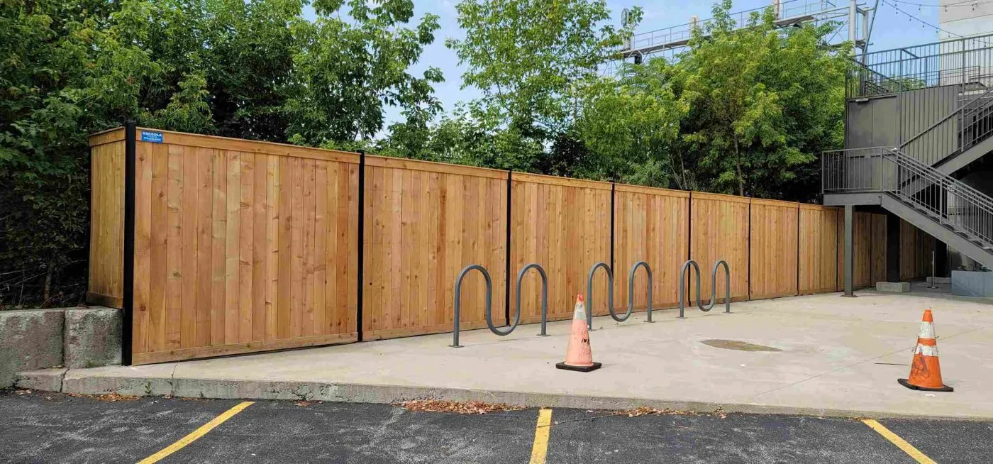 Custom wood privacy fence installation in Chicago