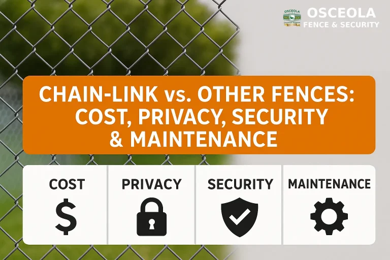 Chain-Link vs Other Fences-Osceola Fence