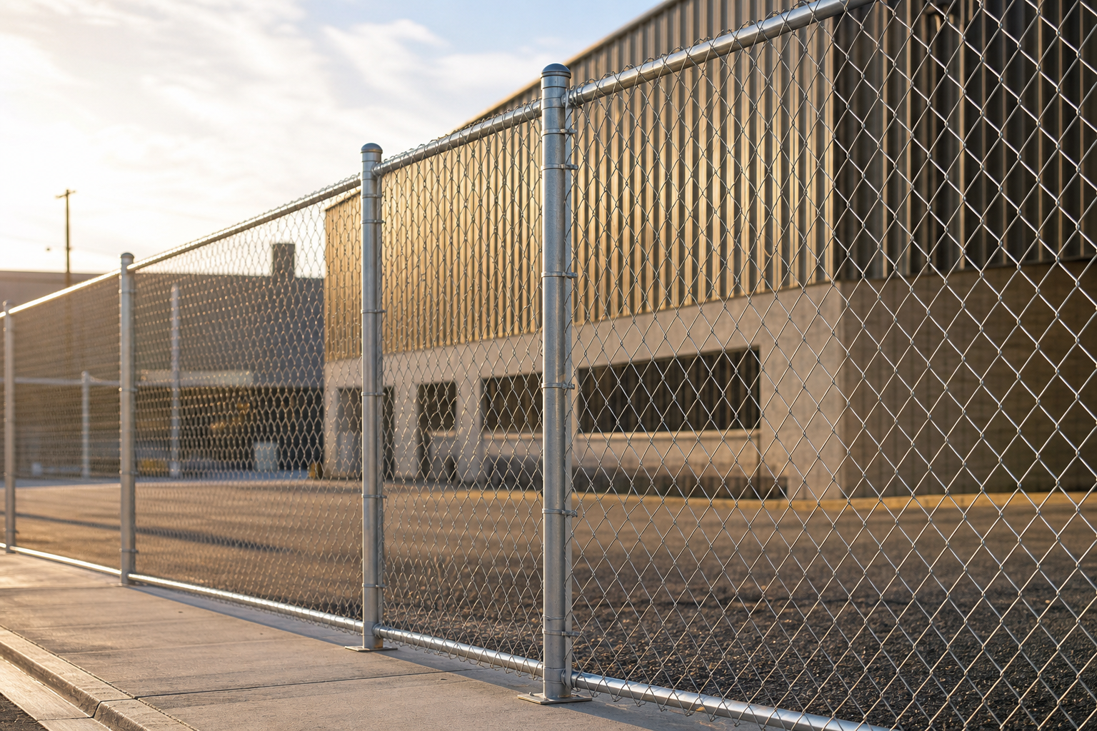 Chain link fences in Zion IL