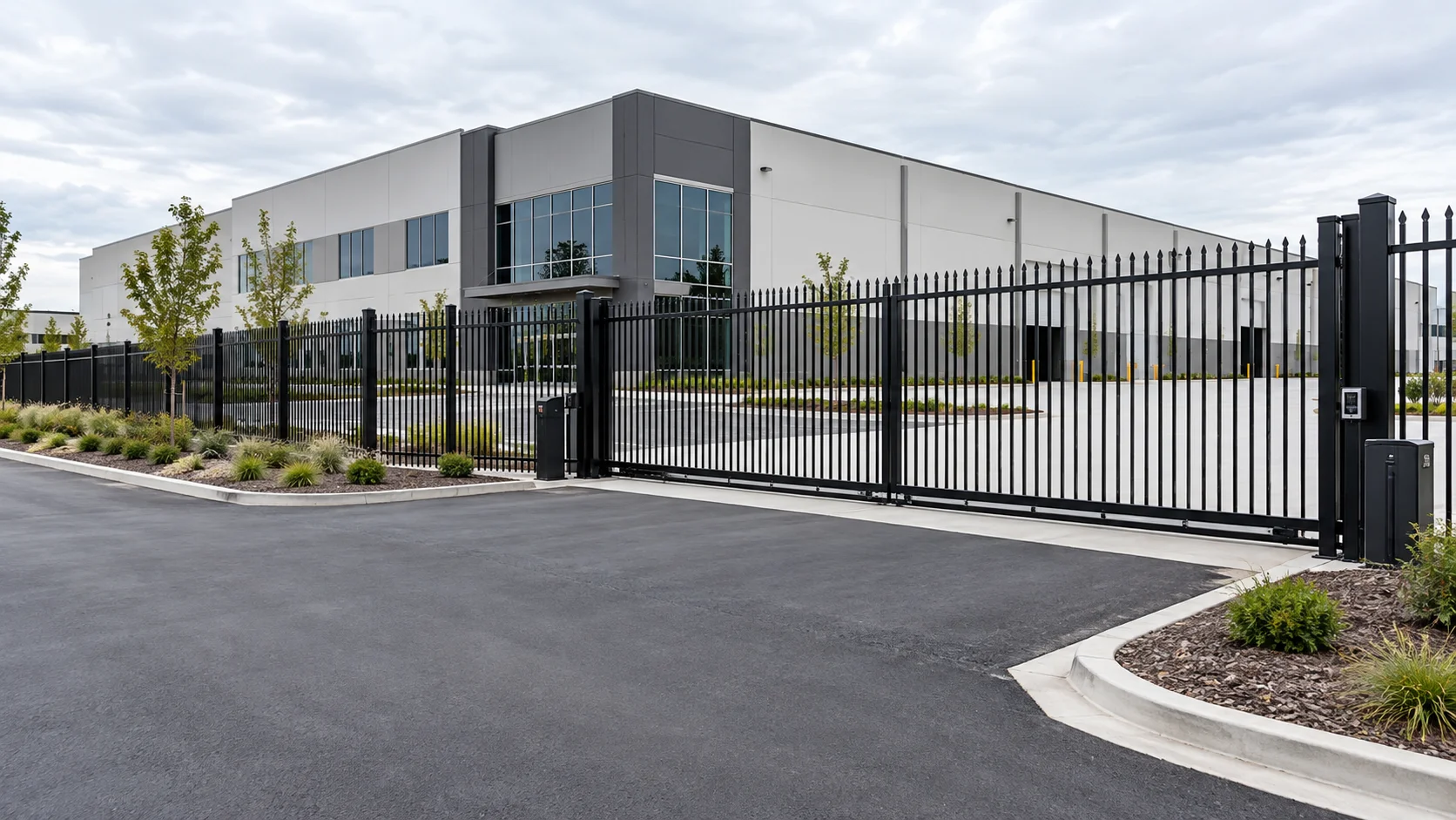 Commercial fence installation in Zion IL