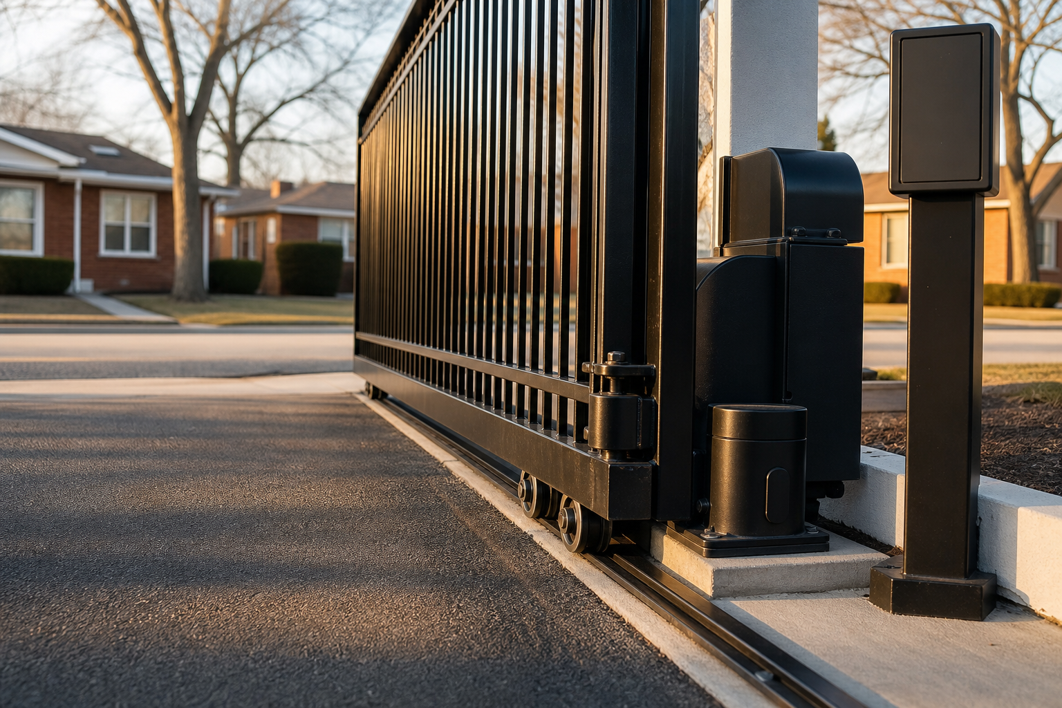 Automatic security gates in Harwood Heights, IL