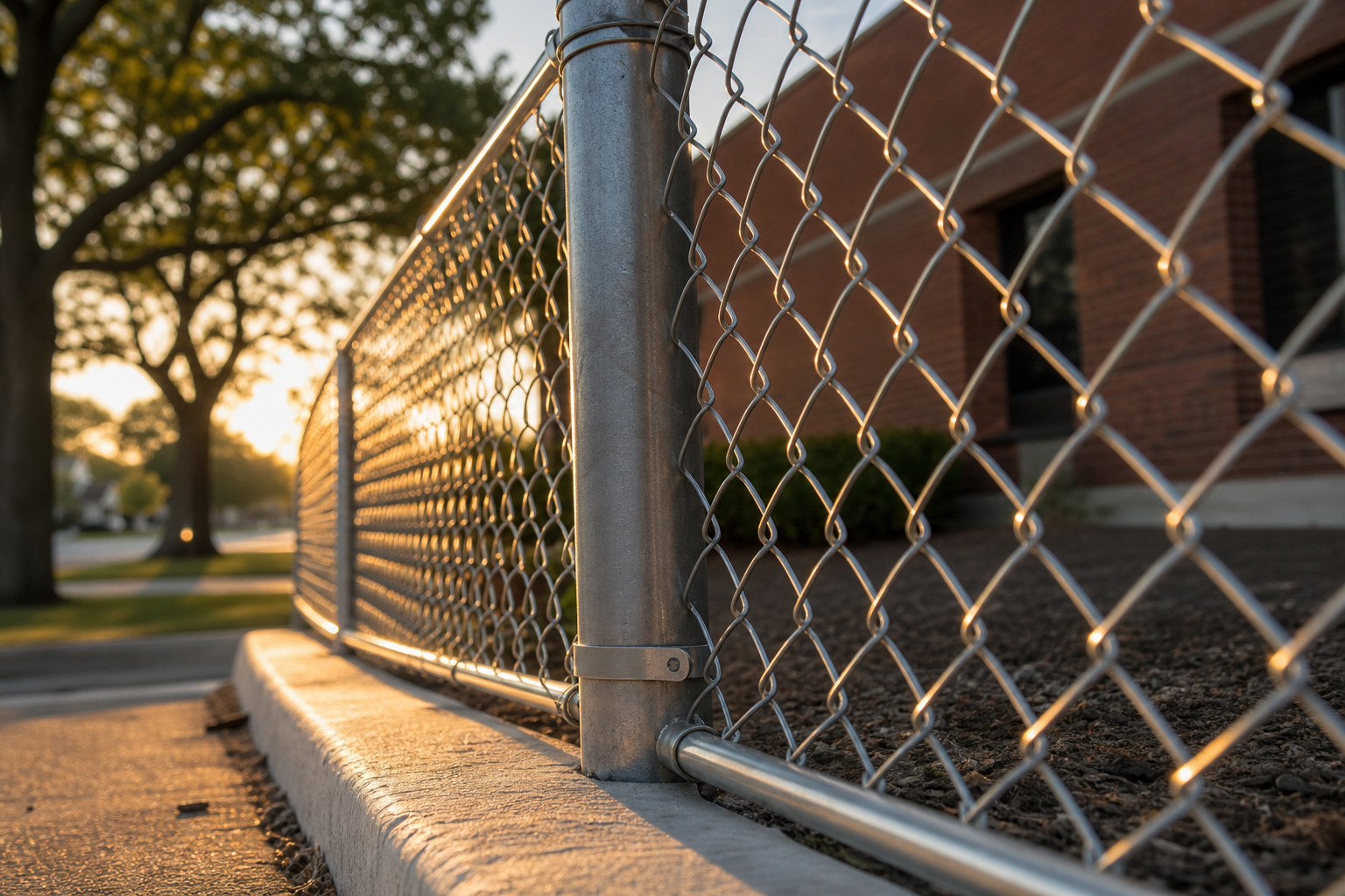 Chain Link Fences installed at a Park Ridge, IL property