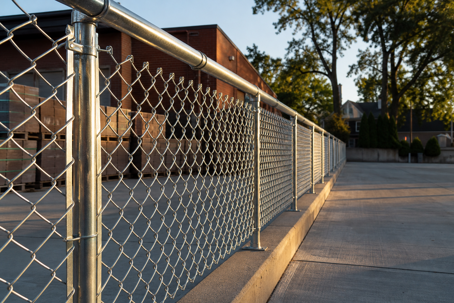Commercial and industrial fence installation in Evanston, IL