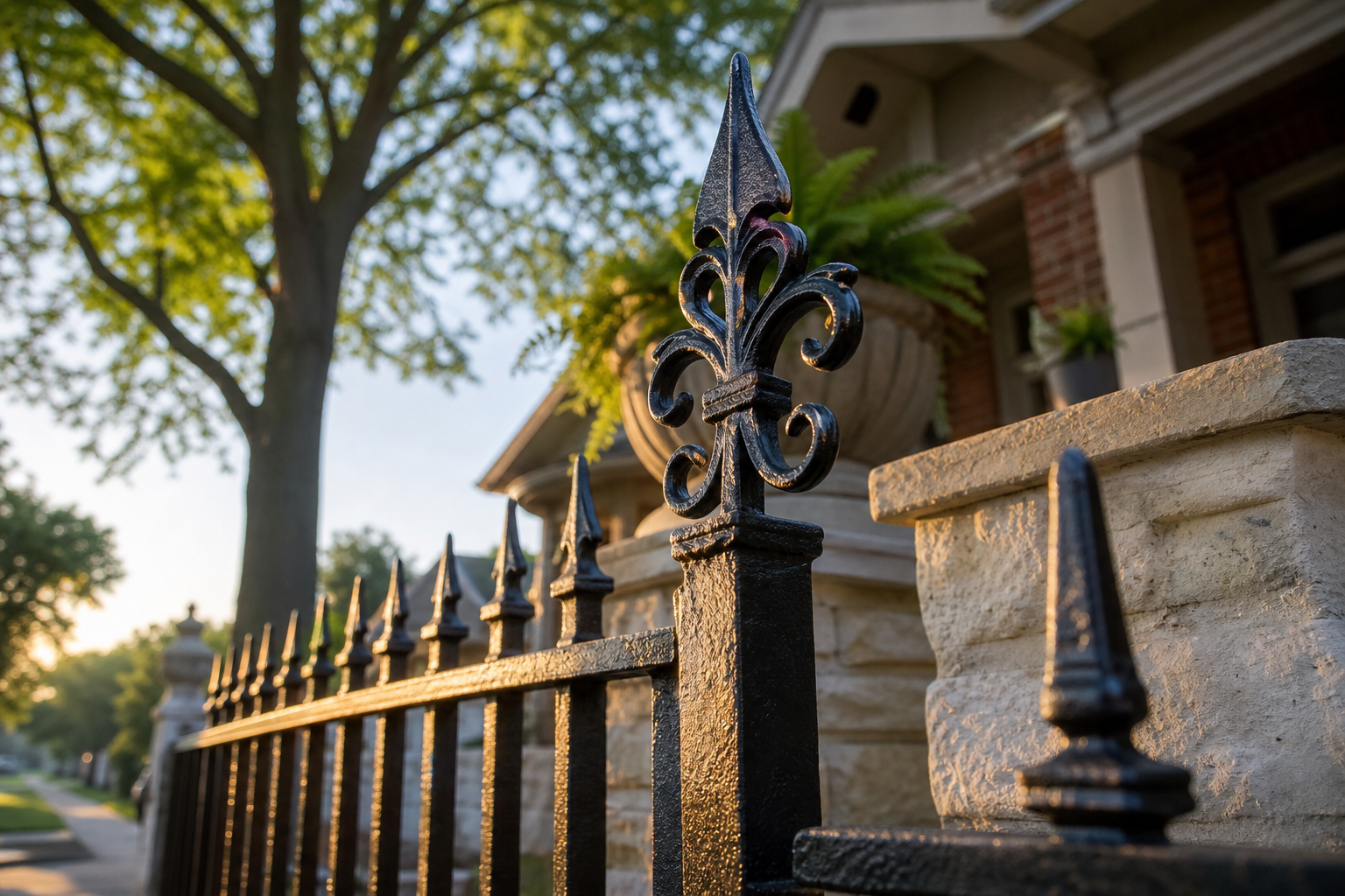 Iron fence installation in La Grange, IL