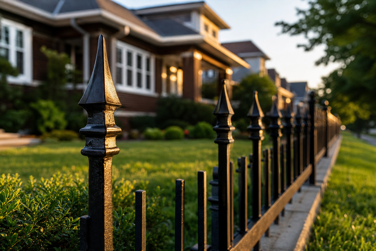 Iron Fences installed at a Park Ridge, IL property