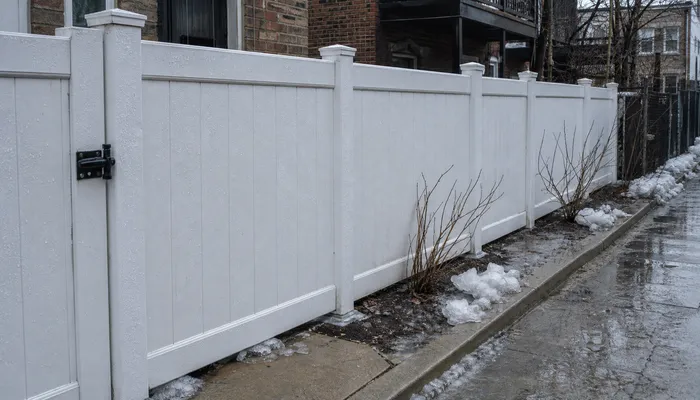 What Chicago's Freeze-Thaw Cycles, Lake-Effect Snow and Road Salt Do to a Fence Line