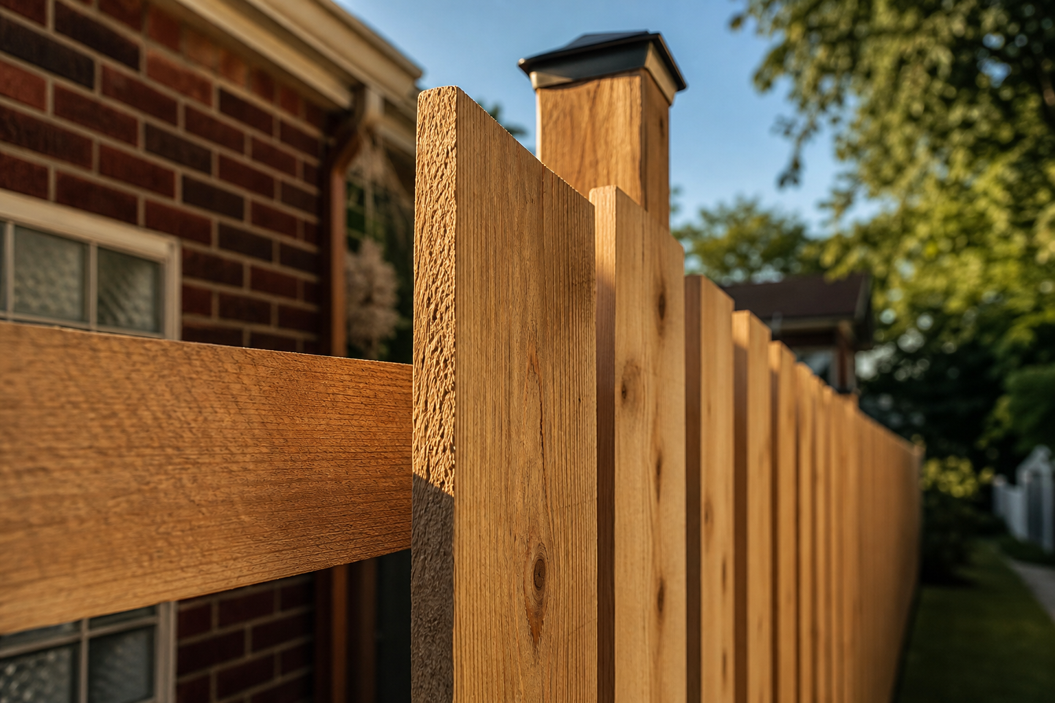 Wood fences in Harwood Heights, IL