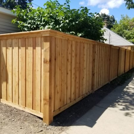 Solid Board Wood Fence Styles-wood fence installation