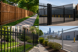fence types chicago security privacy commercial residential