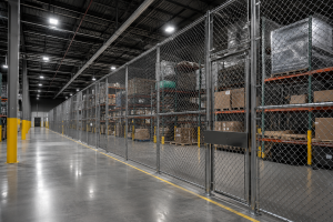 Indoor fencing Chicago warehouse security interior fencing system