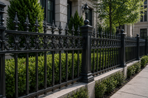 Iron fence Chicago elegant metal fencing residential commercial wrought iron security stylish durable installation