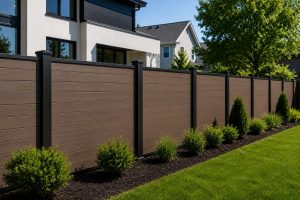 Modern Composite Fencing Installation