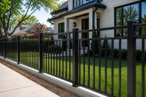 Residential aluminum fencing Chicago durable and elegant fence installation