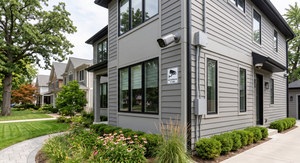 Security camera system Chicago outdoor surveillance installation residential and commercial