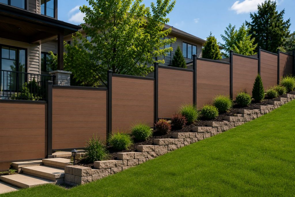 Sloped Fence Installation