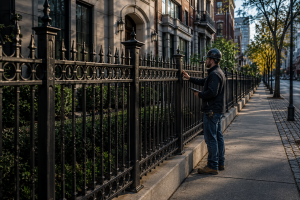 Wrought iron fence Chicago contractor installation expert choosing best fencing company Chicago
